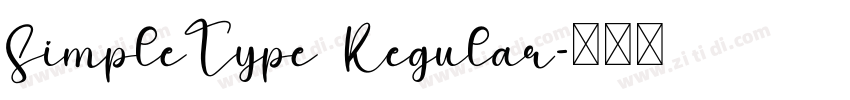 SimpleType Regular字体转换
